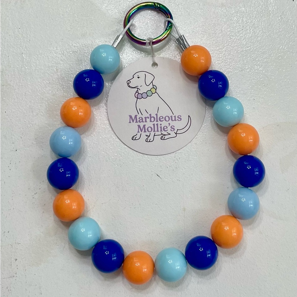 Marbleous Mollie's Beaded Dog Necklace